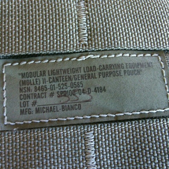 US Military 1 QT Army Molle ll Green Camo Utility Canteen Cover Pouch Equipment - Picture 8 of 16